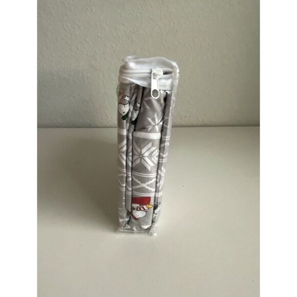 Peanuts Snoopy Sledding Ice Skating Winter Twin Size Super Soft Sheet Set NEW - Picture 10 of 11